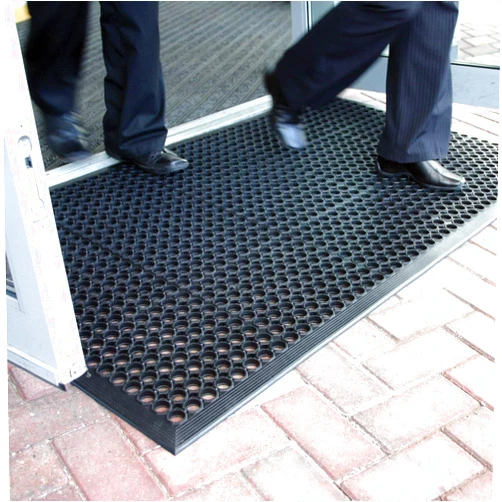 Innamoto Large Waterproof Anti Fatigue Drainage Rubber Floor Door Mat, Commercial Heavy Duty Anti-Fatigue Drainage Floor Mats for Resturant Kitchen Bar Garage Garden Industral Indoor