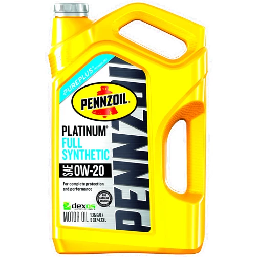 Pennzoil 550038111 Platinum SAE 0W-20 Full Synthetic Motor Oil -5 Quart Jug