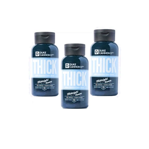 Duke Cannon Supply Co. THICK HIGH VISCOSITY BODY WASH - MIDNIGHT SWIM 17.5 oz (3 Pack)