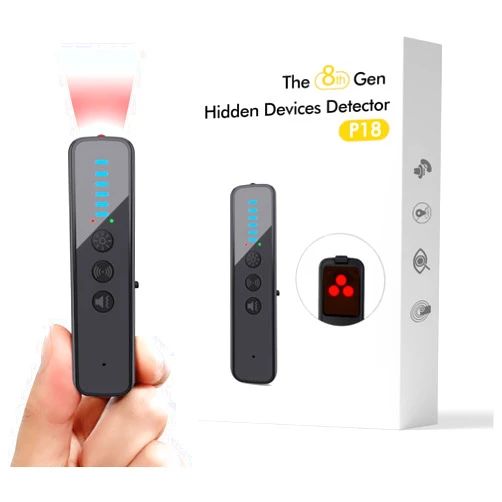 abyliee Upgraded Hidden Camera Detector - AI-Powered Anti-Spy Device, GPS Tracker & Bug Detector, Portable RF Signal Scanner for Hotels, Travel, Home & Office (Black)
