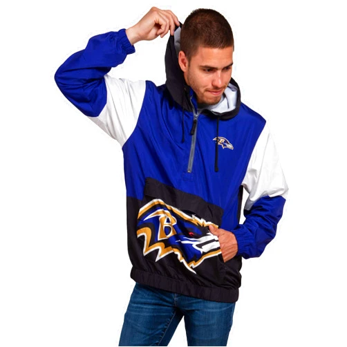 FOCO Men's NFL Team Logo Warm-up Windbreaker