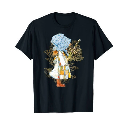 Holly Hobbie Classic Hat and Flowers T-Shirt