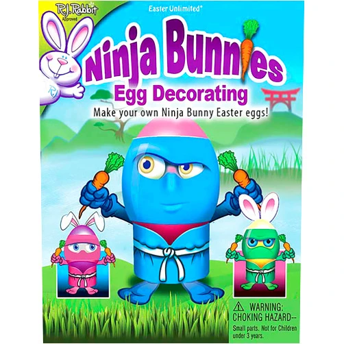 R.J. Rabbit Ninja Bunnies Egg Decorating Kit