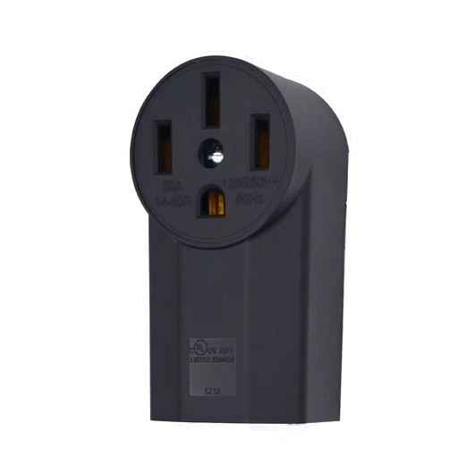 Bekca NEMA 14-50R Receptacle 3-Pole 4-Wire Surface Mount Power Receptacle 250V 50A UL Listed, bekca Black (NEMA 14-50R)