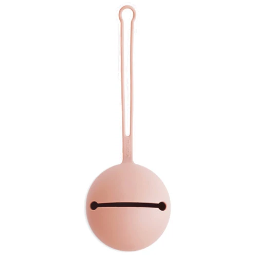 mushie Silicone Pacifier Holder Case (Blush)