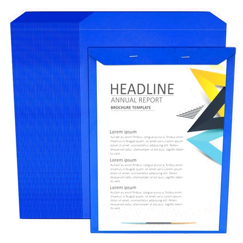 Philbinden 100Pack Blue Manuscript Covers Letter Size,9