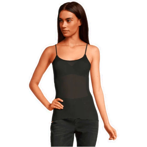 Oscalito Women's Pure Silk Camisole Top with Spaghetti Straps 9450