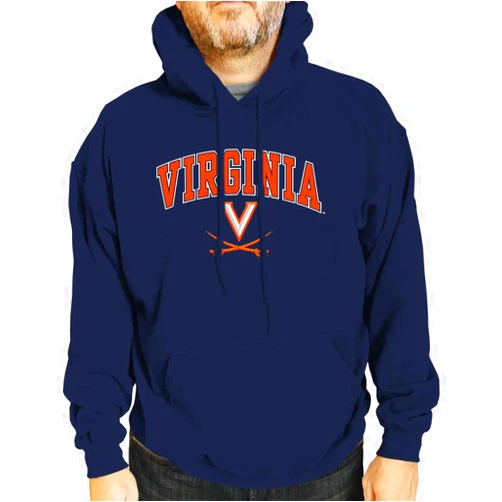 Campus Colors Long Sleeves NCAA Adult Arch & Logo Gameday Unisex Hooded Sweatshirt