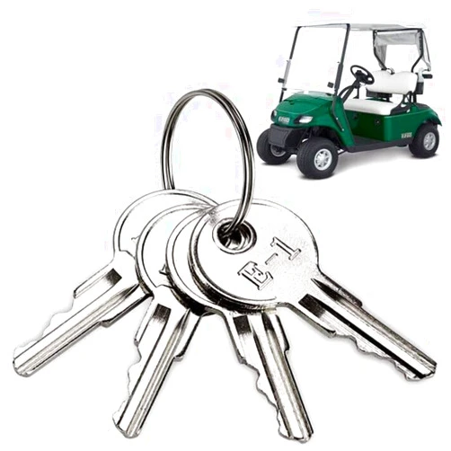 9.99WORLD MALL Golf Cart Key for Golf Cart EZGO 1982-up (Gas/Electric) Ignition Key Replacement Part 17063-G1 17063G1 (4 PCS)