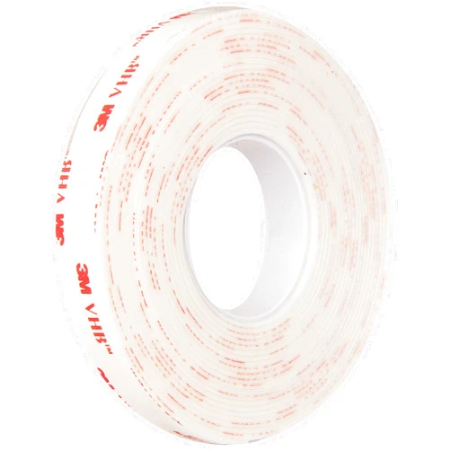 3M - 1/2-5-4950 VHB 4950 Heavy Duty Mounting Tape - 0.5 in. x 15 ft. Permanent Bonding Tape Roll with Acrylic Foam Core. Tapes and Adhesives