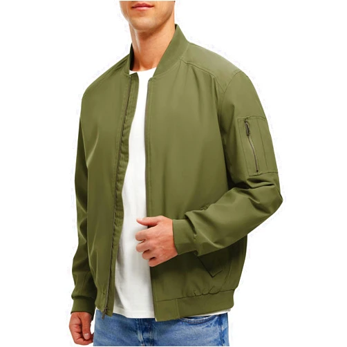 Rdruko Men's Lightweight Bomber Jacket Causal Fashion Stylish Windbreaker Light Jacket