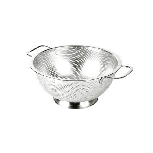 Gulex Colander Stainless Steel 3-Quart, Strainer for Kitchen Food, Dishwasher Safe