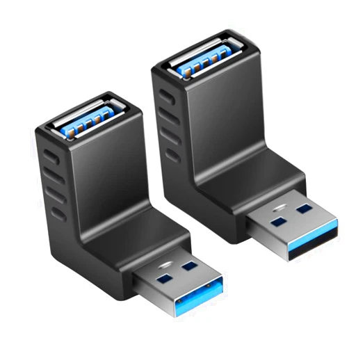 Oxsubor USB 3.0 Adapter 90 Degree Male to Female Combo Vertical Up and Down Angle Coupler Connector
