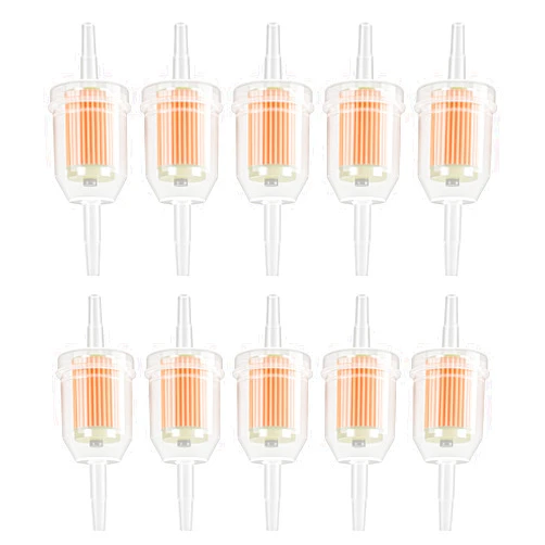 Awyzoit 1/4 Inline Fuel Filter, 10pcs Fuel Filters with Magnet for Kawasaki, Kohler, Briggs & Stratton, John Deere, Upgrade Universal Fuel Filter for Lawn Mower, Small Engine, 1/4 Inch x 5/16 Inch