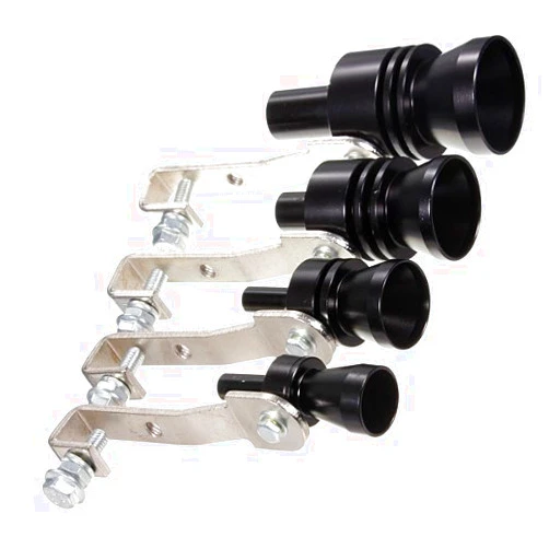 EPARTS-GOGOGO EPARTS 1 X Universal Blow-Off Valve Simulator Turbo Sound Whistle Aluminum Exhaust Pipe Tailpipe Muffler Sounder Simulator Size M
