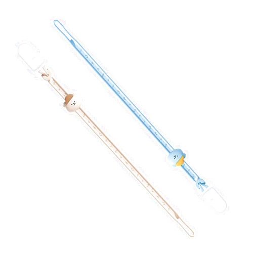 MORIBOX Pacifier Clips for Boys - MORIBOX Silicone Paci Clip with One Piece Neutral Baby Binky Holder Leash for Shower Birthday Gift 2 Pack