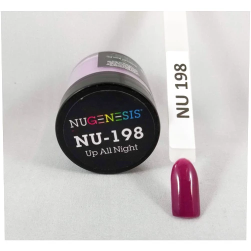 NuGenesis Nail Dipping Powder Color 1.5oz/43g Jar - (NU198 UP ALL NIGHT)