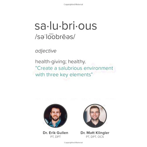 Dr. Matthew C Klingler,Dr ERIK J GULLEN Salubrious: The Three Key Elements of a Health-Giving Environment