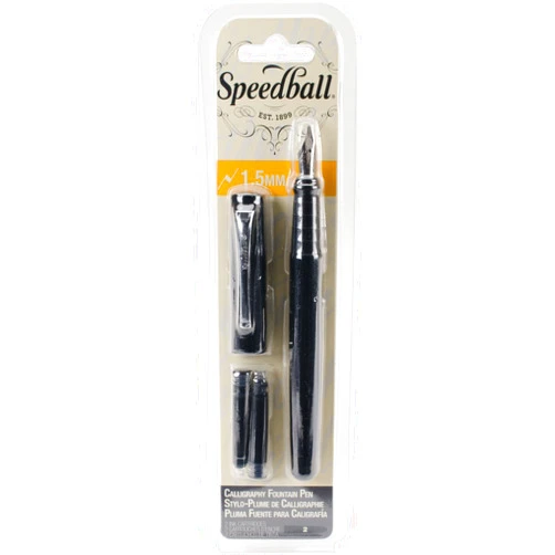 Speedball 002901 Calligraphy Fountain Pen 1.5mm - Fountain Pen - 1.5mm - Black Ink