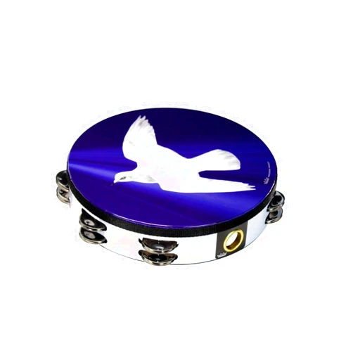 Remo TA-9210-18 Praise Tambourine - Religious Dove, 10