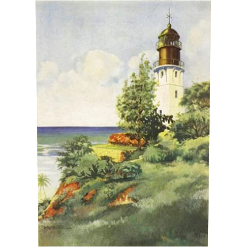 Snag-It 2056-24x36-LI Lighthouse at Diamond Head Poster