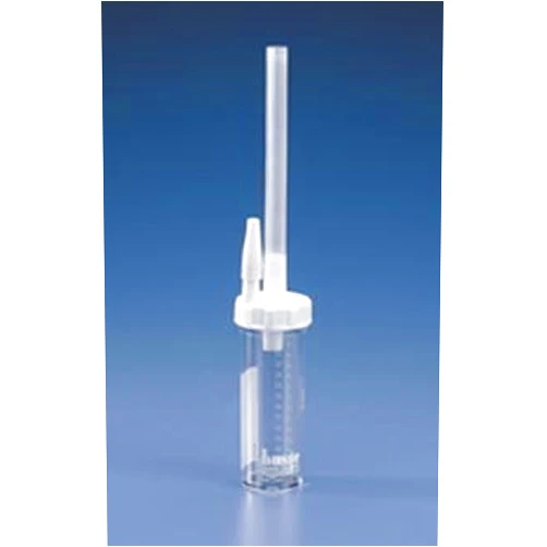 The Busse Hospital Disposable Incorporated 407 PT# 407- Trap Specimen Plastic Screw Cap Graduated 80mL Sterile Clr 25/Bx by, Busse Hospital Disposable