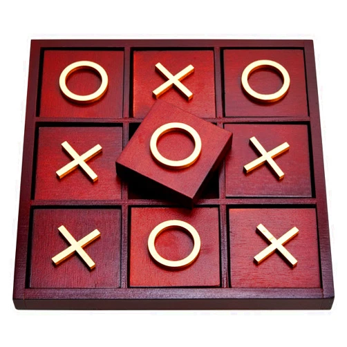 Juvale 9.5-inch Wooden Tic Tac Toe Game, Decorative Coffee Table Games for Adults and Family Activities