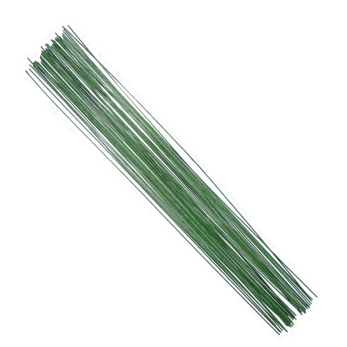 DECORA 18 Gauge Dark Green Floral Paper Wrapped Wire 16 inch,50/Package