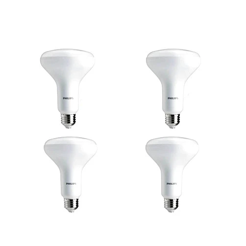 Philips LED Dimmable BR30 Light Bulb: 650-Lumen, 2700-Kelvin, 9-Watt (65-Watt Equivalent), E26 Base, Soft White, 4-Pack