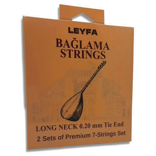 LEYFA Saz Baglama Strings for Turkish Long Neck Baglama Premium Strings 2 Sets with 3 Tezene Picks