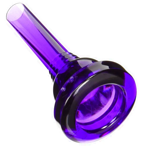Kelly Mouthpieces KELLY-12C - Small-shank Trombone/Baritone Lexan-Mouthpiece - Crystal-Purple