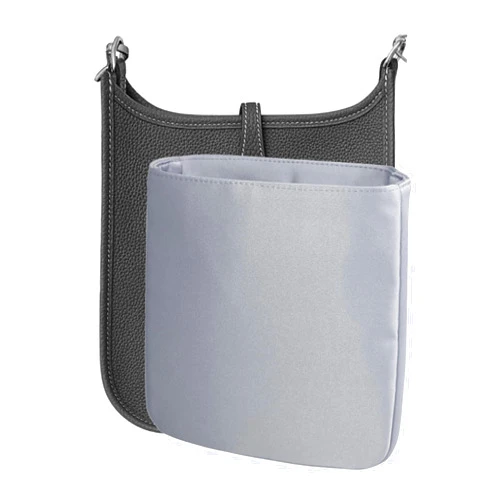 Meenda Purse Organizer Insert for Evelyne 16 TPM Handbag, Duchess Satin Fabric Smooth and silky texture Fits Perfectly Sturdy Gift Ideas for Women (Blue Gray E16)