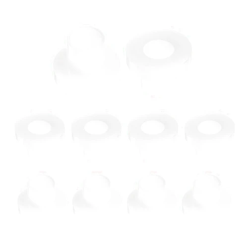 uxcell 10pcs Flanged Sleeve Bearings Plastic Bushings 8mm Bore x 10mm OD x 11mm Length Nylon Bushings, White