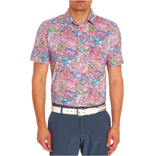 Robert Graham Men's Goldberg Short-Sleeve Knit Polo