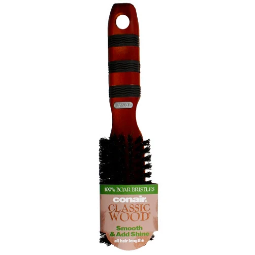 Conair Class Wood Boar Brush, 2.6 Ounce