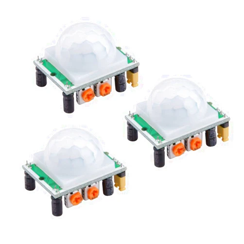 HiLetgo 3pcs HC-SR501 PIR Infrared Sensor Human Body Infrared Motion Module for Arduino Raspberry Pi