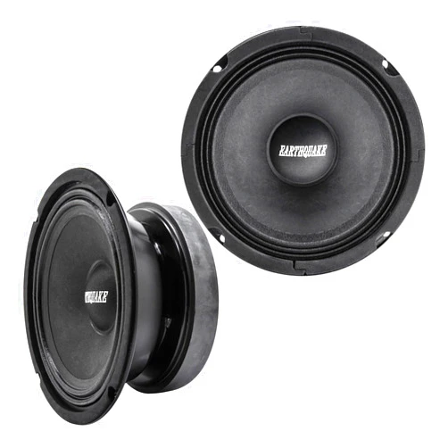 EARTHQUAKE Sound PR-EQ6S8 6.5-inch 8-Ohm Cloth Surround Speakers - Sealed Basket, 200 Watts Max (Pair)