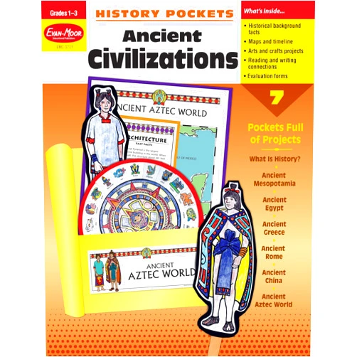 Evan-Moor Educational Publishers History Pockets: Ancient Civilizations, Grades 1-3