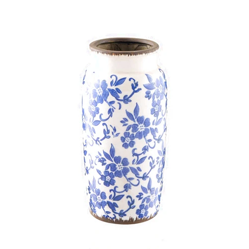 Ottalent Chinese Blue and White Porcelain Vase, Ceramic Flower Vase Home Décor, Vases for Your Kitchen, Bedroom, Living Room, Bathroom, & Shelf Centerpiece Table Decorations (Large)