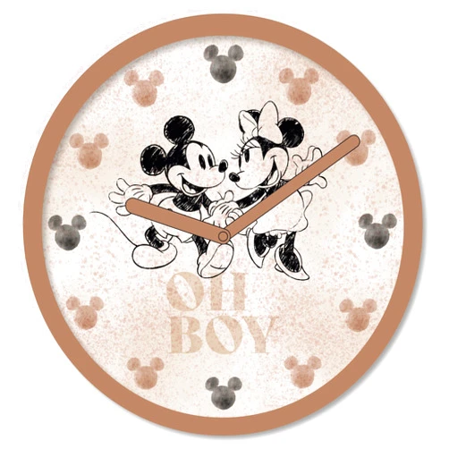 Pyramid International Mickey and Minnie Mouse Wall Clock (Oh Boy) 25cm Diameter - Official Merchandise
