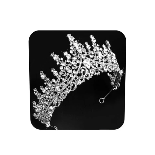COCIDE Silver Tiara and Crown for Women Crystal Queen Crowns Rhinestone Princess Tiaras for Girl Bride Wedding Hair Accessories for Bridal Birthday Party Prom Halloween Cos-play Costume Christmas