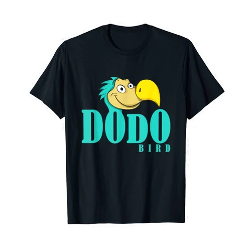 Dodo bird doudo flightless Mauritius agricultural Dodo Writing with Dodo Head T-Shirt