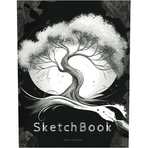 Akın Göçler Sketchbook For Sketching And Drawing: Durable Acid Free Drawing Paper, Artist Sketch Pad, Blank Pages, Ideal for Kids & Adults, White, 8' x 11.5'