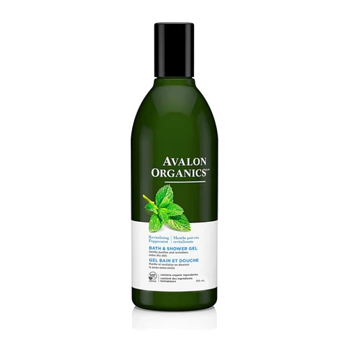 Avalon Organics Bath & Shower Gel Revitalizing Peppermint, 12 oz