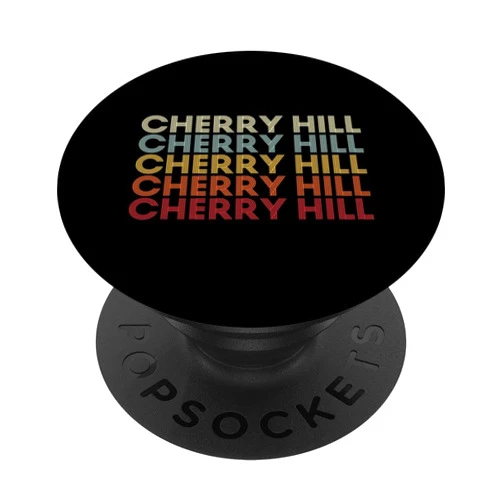Cherry Hill Virginia Cherry Hill VA Retro Vintage Text PopSockets Standard PopGrip