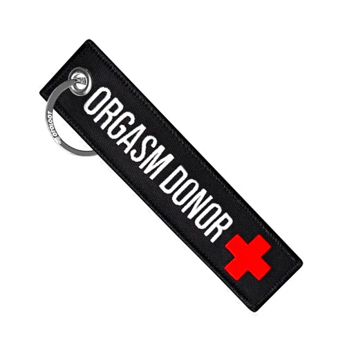 MotoLoot Keychain for Motorcycles, Scooters, Cars and Gifts (Orgasm Donor)