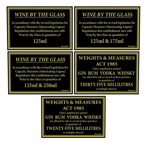 Beaumont Weights & Measures 25ml Measure Law Sign
