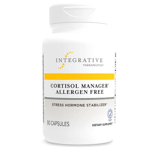 Integrative Therapeutics Cortisol Manager - Allergen-Free - Supplement with Ashwagandha and L-Theanine - Supports Relaxation & Calm to Support Restful Sleep* - 90 Tablets