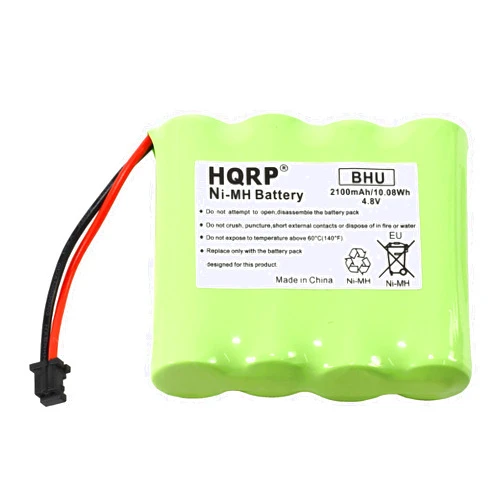 HQRP 4.8V Battery Compatible with DSC BATT2148V 4PH-H-AA2100-S-D22 WS4920HE WTK5504 Wireless Security System Alarm Panel 17000153