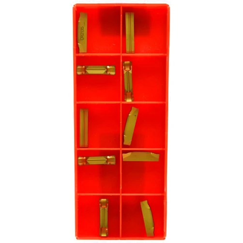 Sandvik Coromant CoroCut 2-Edge Carbide Turning Insert, 123, CR Chipbreaker, GC2135 Grade, Multi-Layer Coating, N123K2-0600-0004-CR, 0.0157